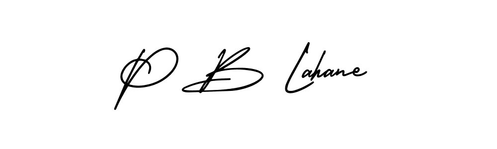 Make a beautiful signature design for name P B Lahane. With this signature (AmerikaSignatureDemo-Regular) style, you can create a handwritten signature for free. P B Lahane signature style 3 images and pictures png