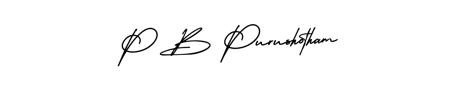 How to Draw P B Purushotham signature style? AmerikaSignatureDemo-Regular is a latest design signature styles for name P B Purushotham. P B Purushotham signature style 3 images and pictures png