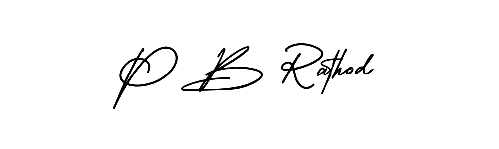 Make a beautiful signature design for name P B Rathod. Use this online signature maker to create a handwritten signature for free. P B Rathod signature style 3 images and pictures png