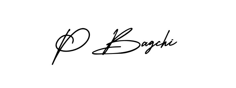 This is the best signature style for the P Bagchi name. Also you like these signature font (AmerikaSignatureDemo-Regular). Mix name signature. P Bagchi signature style 3 images and pictures png