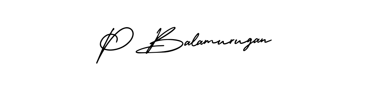 How to make P Balamurugan signature? AmerikaSignatureDemo-Regular is a professional autograph style. Create handwritten signature for P Balamurugan name. P Balamurugan signature style 3 images and pictures png