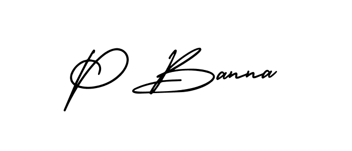 Also You can easily find your signature by using the search form. We will create P Banna name handwritten signature images for you free of cost using AmerikaSignatureDemo-Regular sign style. P Banna signature style 3 images and pictures png