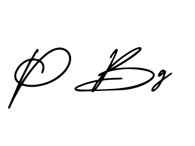 How to make P Bg signature? AmerikaSignatureDemo-Regular is a professional autograph style. Create handwritten signature for P Bg name. P Bg signature style 3 images and pictures png