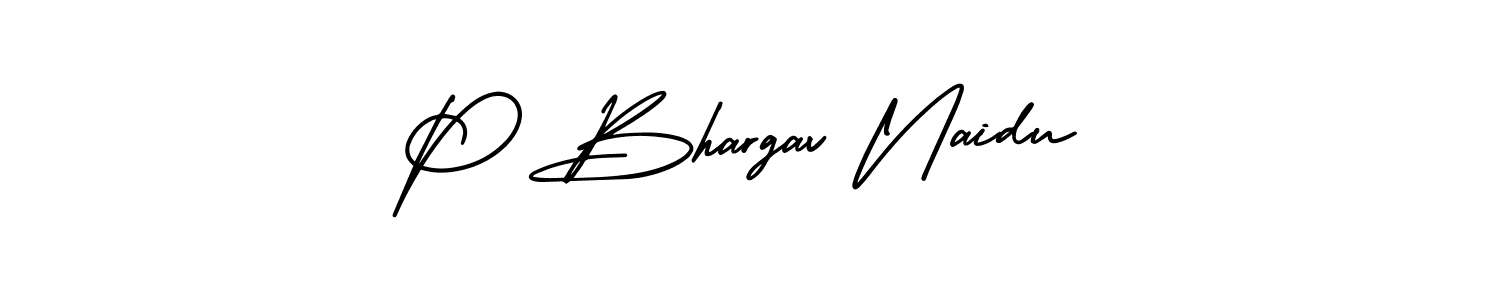 How to Draw P Bhargav Naidu signature style? AmerikaSignatureDemo-Regular is a latest design signature styles for name P Bhargav Naidu. P Bhargav Naidu signature style 3 images and pictures png