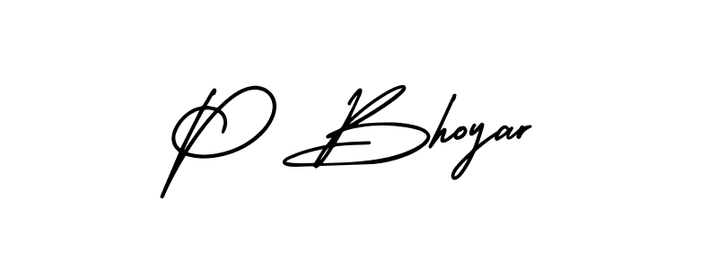 Make a short P Bhoyar signature style. Manage your documents anywhere anytime using AmerikaSignatureDemo-Regular. Create and add eSignatures, submit forms, share and send files easily. P Bhoyar signature style 3 images and pictures png