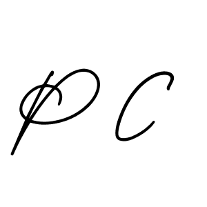 It looks lik you need a new signature style for name P C. Design unique handwritten (AmerikaSignatureDemo-Regular) signature with our free signature maker in just a few clicks. P C signature style 3 images and pictures png