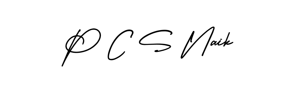 How to make P C S Naik signature? AmerikaSignatureDemo-Regular is a professional autograph style. Create handwritten signature for P C S Naik name. P C S Naik signature style 3 images and pictures png
