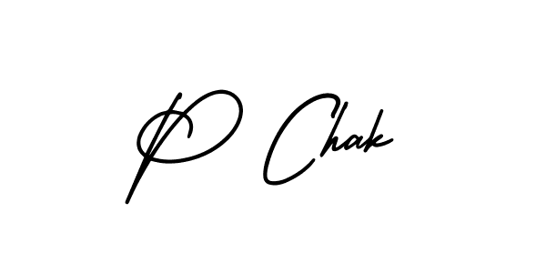 You should practise on your own different ways (AmerikaSignatureDemo-Regular) to write your name (P Chak) in signature. don't let someone else do it for you. P Chak signature style 3 images and pictures png