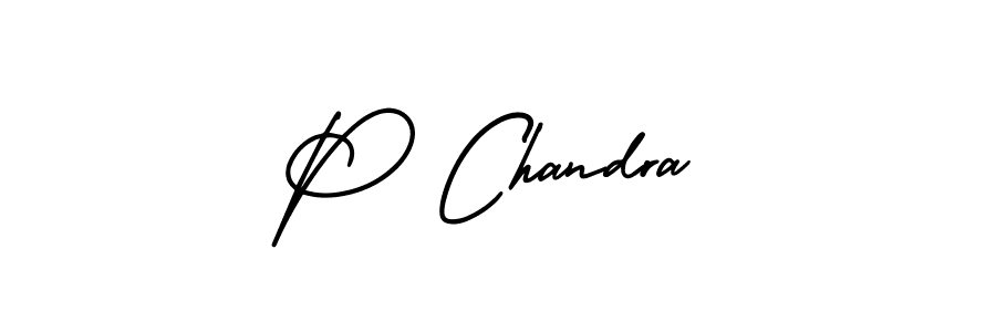 Make a beautiful signature design for name P Chandra. Use this online signature maker to create a handwritten signature for free. P Chandra signature style 3 images and pictures png