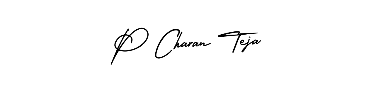 Also we have P Charan Teja name is the best signature style. Create professional handwritten signature collection using AmerikaSignatureDemo-Regular autograph style. P Charan Teja signature style 3 images and pictures png