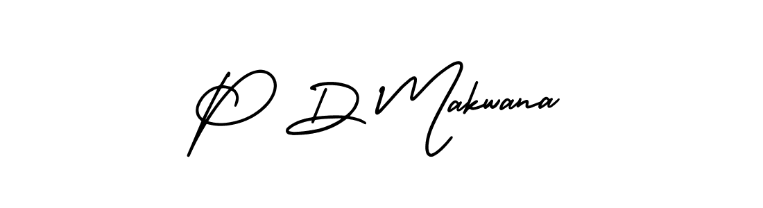 Create a beautiful signature design for name P D Makwana. With this signature (AmerikaSignatureDemo-Regular) fonts, you can make a handwritten signature for free. P D Makwana signature style 3 images and pictures png
