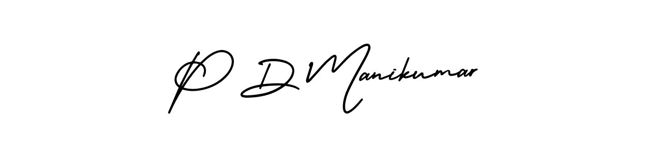 Use a signature maker to create a handwritten signature online. With this signature software, you can design (AmerikaSignatureDemo-Regular) your own signature for name P D Manikumar. P D Manikumar signature style 3 images and pictures png