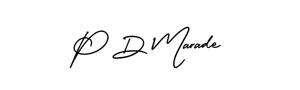 This is the best signature style for the P D Marade name. Also you like these signature font (AmerikaSignatureDemo-Regular). Mix name signature. P D Marade signature style 3 images and pictures png