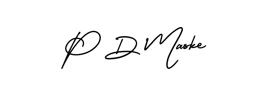 AmerikaSignatureDemo-Regular is a professional signature style that is perfect for those who want to add a touch of class to their signature. It is also a great choice for those who want to make their signature more unique. Get P D Maske name to fancy signature for free. P D Maske signature style 3 images and pictures png