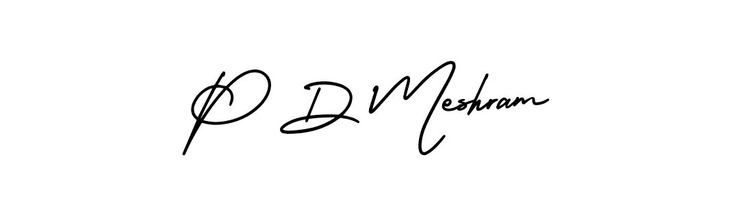 Also You can easily find your signature by using the search form. We will create P D Meshram name handwritten signature images for you free of cost using AmerikaSignatureDemo-Regular sign style. P D Meshram signature style 3 images and pictures png