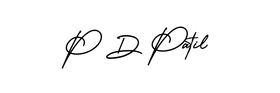 Make a beautiful signature design for name P D Patil. Use this online signature maker to create a handwritten signature for free. P D Patil signature style 3 images and pictures png