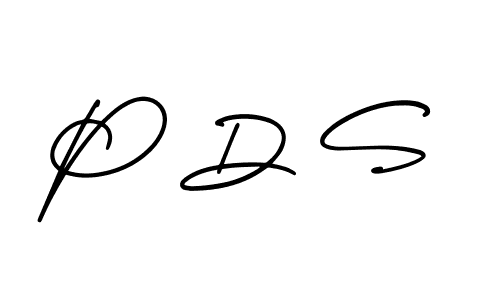 Also we have P D S name is the best signature style. Create professional handwritten signature collection using AmerikaSignatureDemo-Regular autograph style. P D S signature style 3 images and pictures png