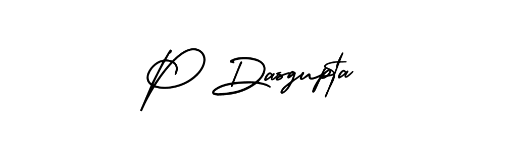 The best way (AmerikaSignatureDemo-Regular) to make a short signature is to pick only two or three words in your name. The name P Dasgupta include a total of six letters. For converting this name. P Dasgupta signature style 3 images and pictures png