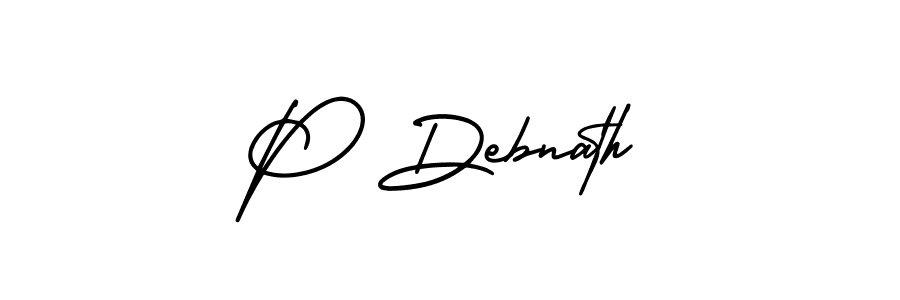 Make a beautiful signature design for name P Debnath. Use this online signature maker to create a handwritten signature for free. P Debnath signature style 3 images and pictures png