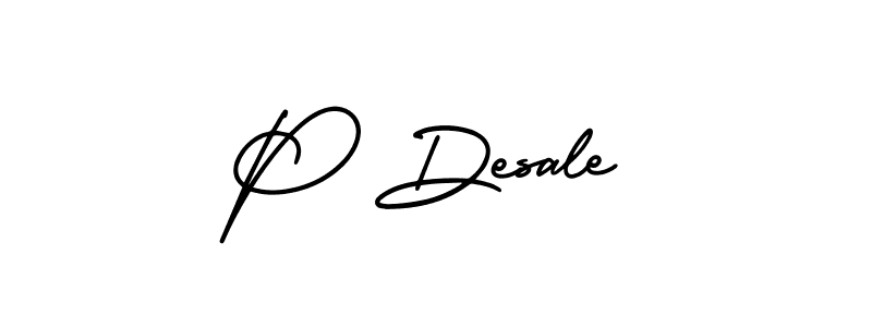 You can use this online signature creator to create a handwritten signature for the name P Desale. This is the best online autograph maker. P Desale signature style 3 images and pictures png