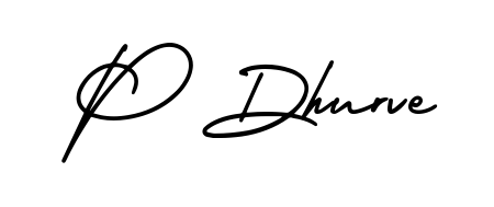 Design your own signature with our free online signature maker. With this signature software, you can create a handwritten (AmerikaSignatureDemo-Regular) signature for name P Dhurve. P Dhurve signature style 3 images and pictures png