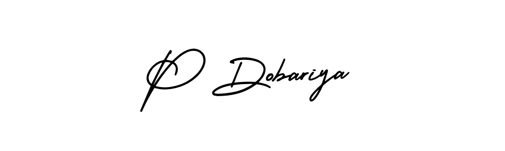 Make a short P Dobariya signature style. Manage your documents anywhere anytime using AmerikaSignatureDemo-Regular. Create and add eSignatures, submit forms, share and send files easily. P Dobariya signature style 3 images and pictures png