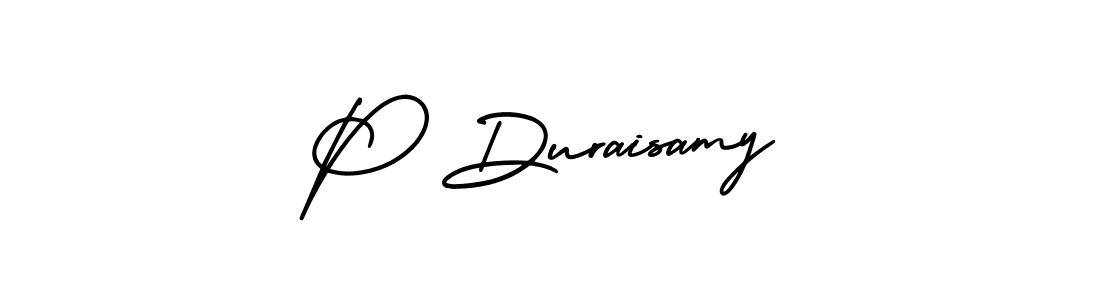How to make P Duraisamy signature? AmerikaSignatureDemo-Regular is a professional autograph style. Create handwritten signature for P Duraisamy name. P Duraisamy signature style 3 images and pictures png