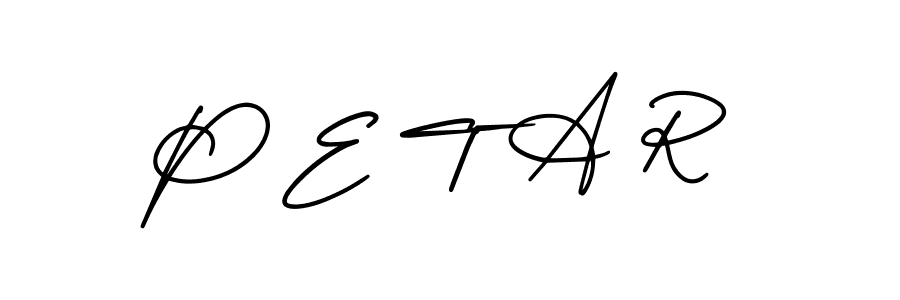 Use a signature maker to create a handwritten signature online. With this signature software, you can design (AmerikaSignatureDemo-Regular) your own signature for name P E T A R. P E T A R signature style 3 images and pictures png