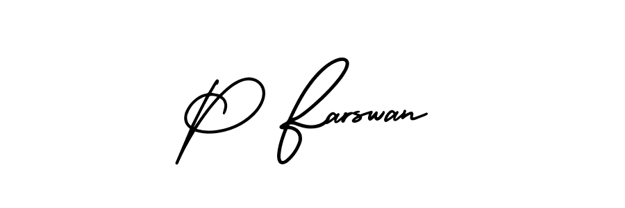 Check out images of Autograph of P Farswan name. Actor P Farswan Signature Style. AmerikaSignatureDemo-Regular is a professional sign style online. P Farswan signature style 3 images and pictures png