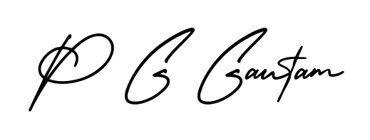 Make a short P G Gautam signature style. Manage your documents anywhere anytime using AmerikaSignatureDemo-Regular. Create and add eSignatures, submit forms, share and send files easily. P G Gautam signature style 3 images and pictures png