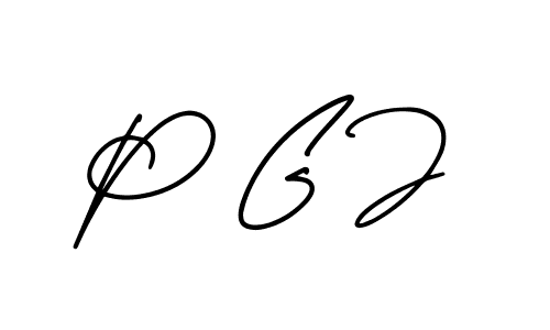 It looks lik you need a new signature style for name P G J. Design unique handwritten (AmerikaSignatureDemo-Regular) signature with our free signature maker in just a few clicks. P G J signature style 3 images and pictures png