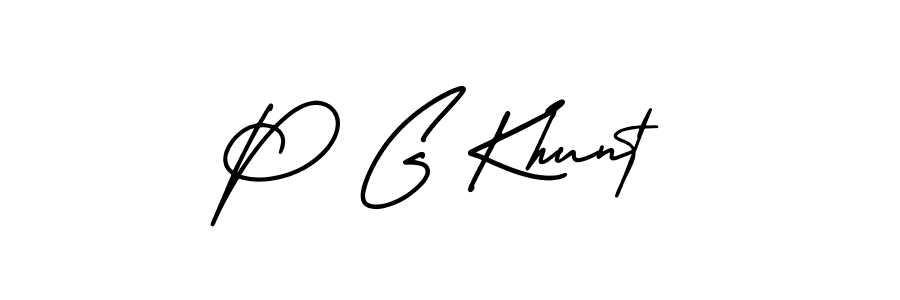 Also we have P G Khunt name is the best signature style. Create professional handwritten signature collection using AmerikaSignatureDemo-Regular autograph style. P G Khunt signature style 3 images and pictures png