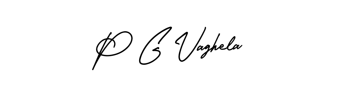 Make a beautiful signature design for name P G Vaghela. Use this online signature maker to create a handwritten signature for free. P G Vaghela signature style 3 images and pictures png