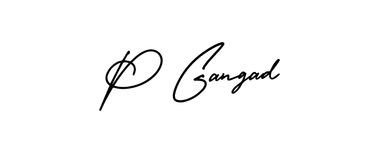 Once you've used our free online signature maker to create your best signature AmerikaSignatureDemo-Regular style, it's time to enjoy all of the benefits that P Gangad name signing documents. P Gangad signature style 3 images and pictures png