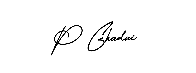 if you are searching for the best signature style for your name P Ghadai. so please give up your signature search. here we have designed multiple signature styles  using AmerikaSignatureDemo-Regular. P Ghadai signature style 3 images and pictures png