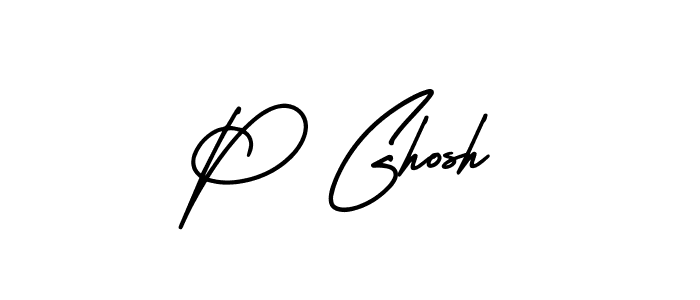 Make a beautiful signature design for name P Ghosh. Use this online signature maker to create a handwritten signature for free. P Ghosh signature style 3 images and pictures png