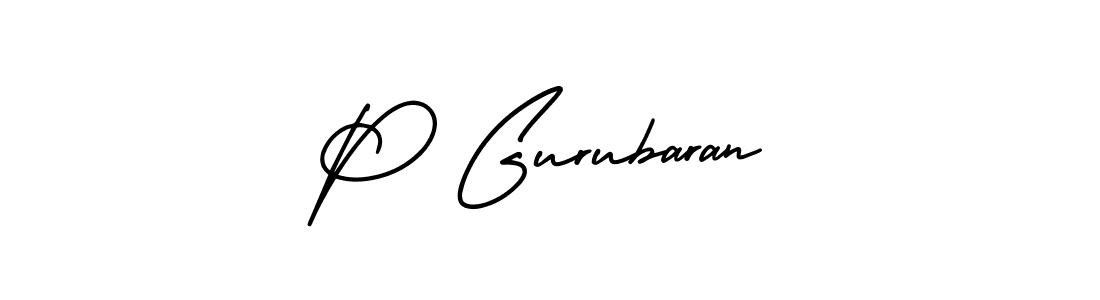 Also we have P Gurubaran name is the best signature style. Create professional handwritten signature collection using AmerikaSignatureDemo-Regular autograph style. P Gurubaran signature style 3 images and pictures png