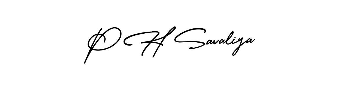 Make a beautiful signature design for name P H Savaliya. Use this online signature maker to create a handwritten signature for free. P H Savaliya signature style 3 images and pictures png