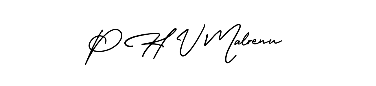 How to Draw P H V Malrenu signature style? AmerikaSignatureDemo-Regular is a latest design signature styles for name P H V Malrenu. P H V Malrenu signature style 3 images and pictures png