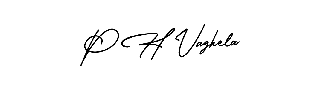 AmerikaSignatureDemo-Regular is a professional signature style that is perfect for those who want to add a touch of class to their signature. It is also a great choice for those who want to make their signature more unique. Get P H Vaghela name to fancy signature for free. P H Vaghela signature style 3 images and pictures png