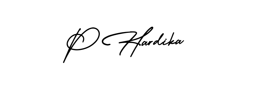 How to make P Hardika signature? AmerikaSignatureDemo-Regular is a professional autograph style. Create handwritten signature for P Hardika name. P Hardika signature style 3 images and pictures png