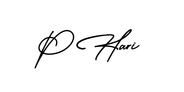 You should practise on your own different ways (AmerikaSignatureDemo-Regular) to write your name (P Hari) in signature. don't let someone else do it for you. P Hari signature style 3 images and pictures png