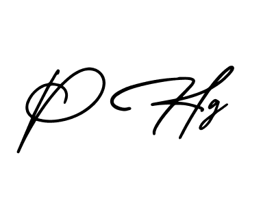 Design your own signature with our free online signature maker. With this signature software, you can create a handwritten (AmerikaSignatureDemo-Regular) signature for name P Hg. P Hg signature style 3 images and pictures png