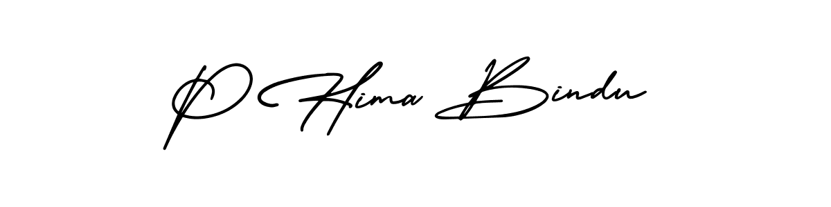 Use a signature maker to create a handwritten signature online. With this signature software, you can design (AmerikaSignatureDemo-Regular) your own signature for name P Hima Bindu. P Hima Bindu signature style 3 images and pictures png