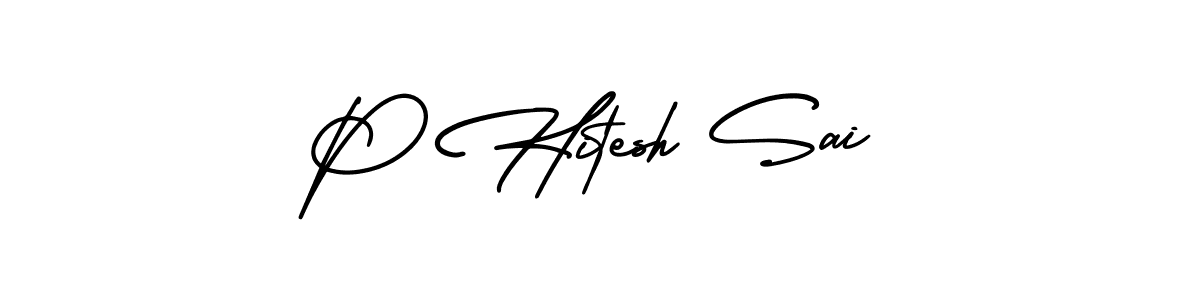 How to Draw P Hitesh Sai signature style? AmerikaSignatureDemo-Regular is a latest design signature styles for name P Hitesh Sai. P Hitesh Sai signature style 3 images and pictures png