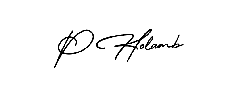 It looks lik you need a new signature style for name P Holamb. Design unique handwritten (AmerikaSignatureDemo-Regular) signature with our free signature maker in just a few clicks. P Holamb signature style 3 images and pictures png