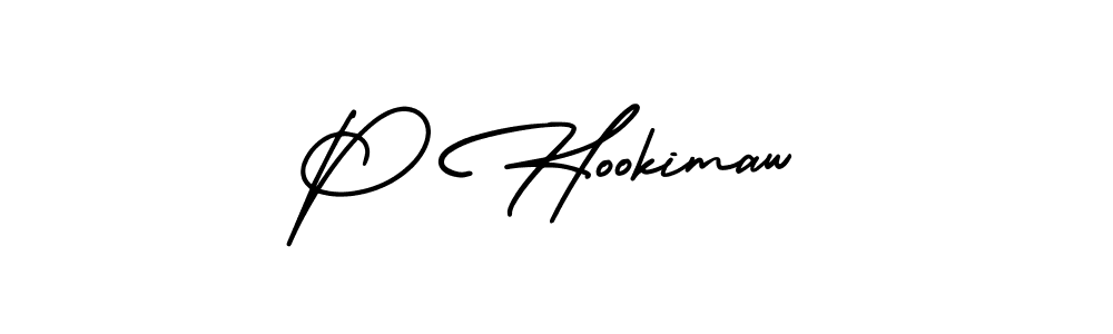 Best and Professional Signature Style for P Hookimaw. AmerikaSignatureDemo-Regular Best Signature Style Collection. P Hookimaw signature style 3 images and pictures png