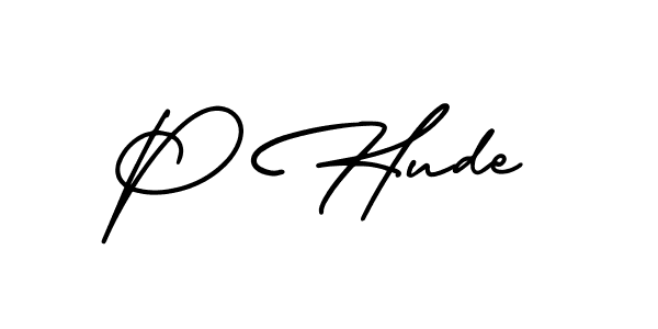 if you are searching for the best signature style for your name P Hude. so please give up your signature search. here we have designed multiple signature styles  using AmerikaSignatureDemo-Regular. P Hude signature style 3 images and pictures png