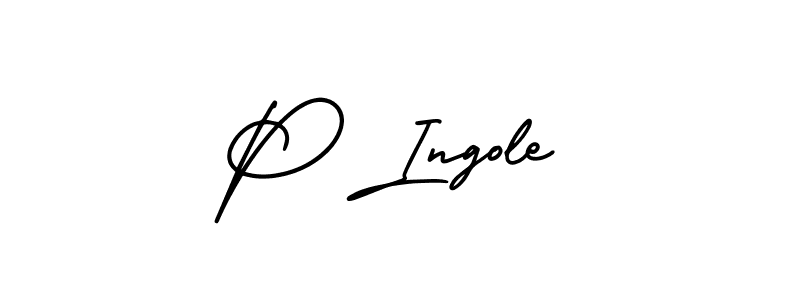You should practise on your own different ways (AmerikaSignatureDemo-Regular) to write your name (P Ingole) in signature. don't let someone else do it for you. P Ingole signature style 3 images and pictures png