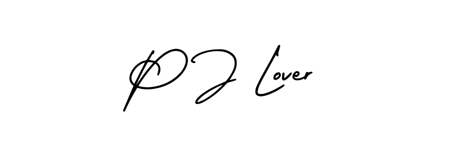 How to make P J Lover signature? AmerikaSignatureDemo-Regular is a professional autograph style. Create handwritten signature for P J Lover name. P J Lover signature style 3 images and pictures png